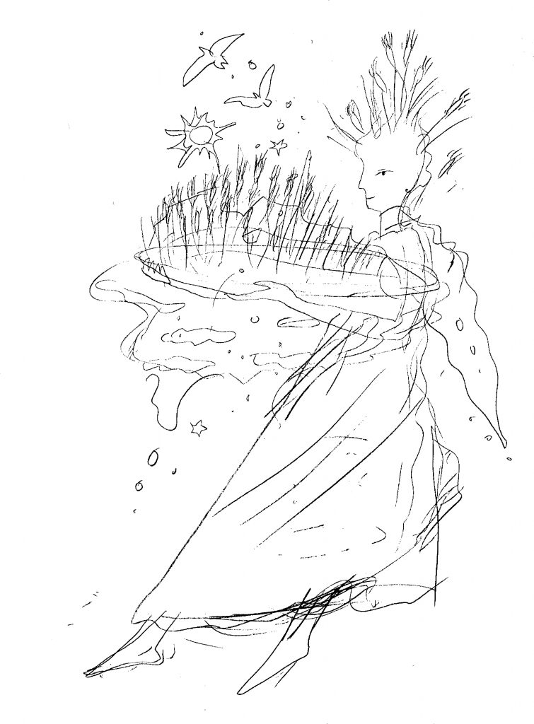麦畑イラスト